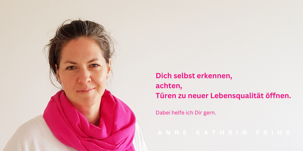 Anne Kathrin Frihs begleitet Menschen in ihren Klärungs- und Entwicklungsprozessen, hilft Schwierigkeiten zu meistern, inneren Frieden zu finden und wieder Lebensfreude zu gewinnen. Sie ist insbesondere Ansprechpartnerin für alleingeborene Zwillinge und Kriegsenkel.